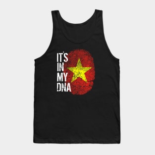 Vietnam Flag Fingerprint My Story DNA Vietnamese Tank Top